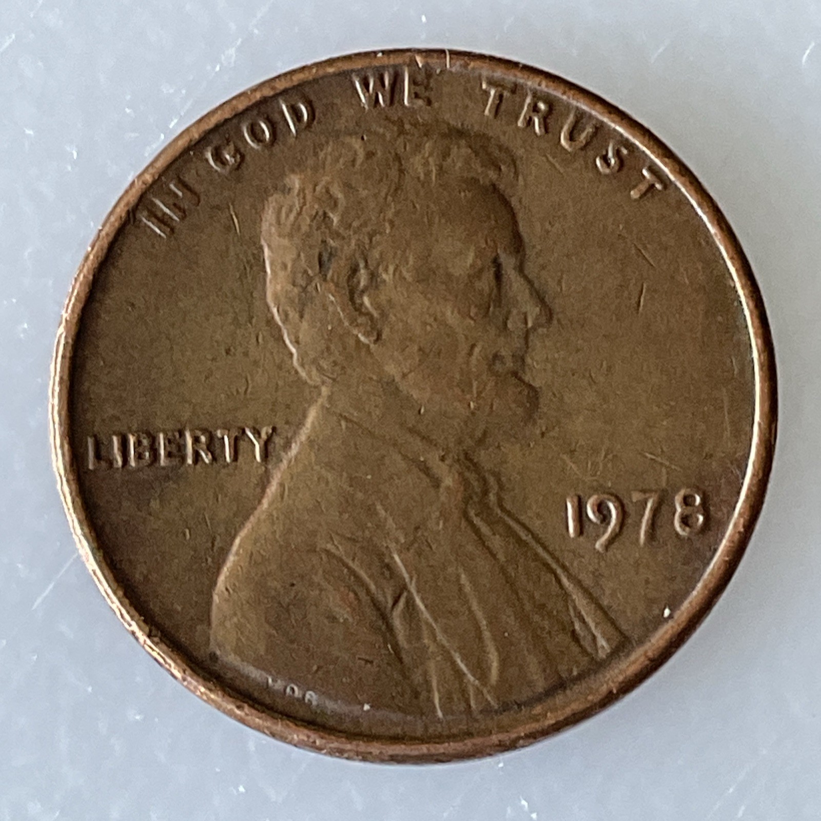 1978 Philadelphia Lincoln Memorial Small Cent 95% Copper BN KM#201