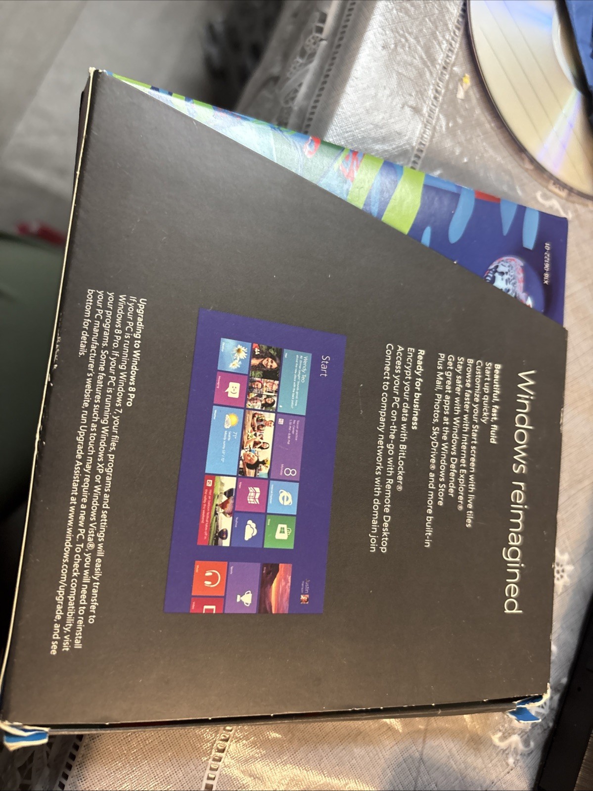 MICROSOFT WINDOWS 8 PRO Full Version Hologram Discs 32 & 64 Bit Ed w/ Key Code