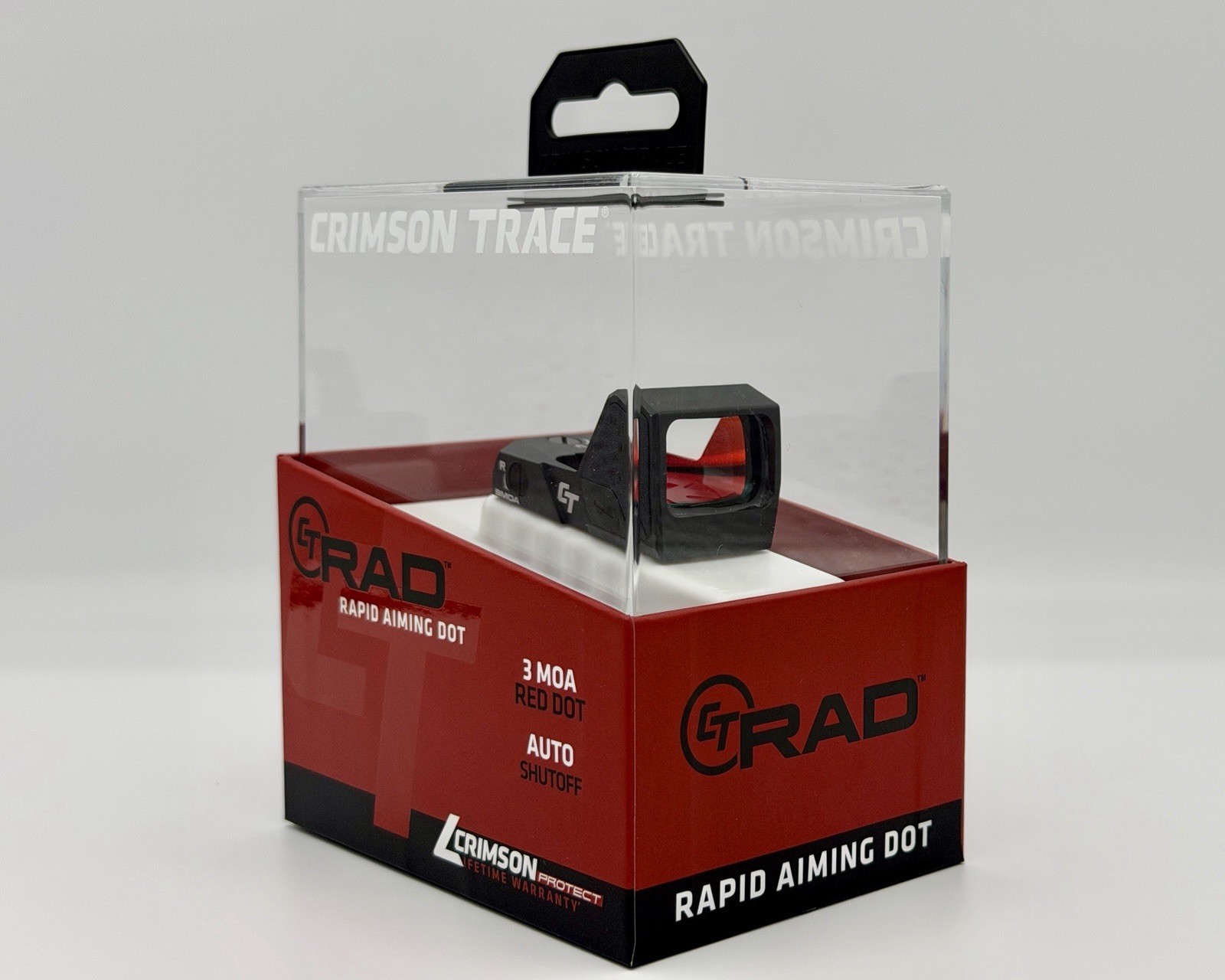Crimson Trace RAD Rapid Aiming Device 3 MOA Red Dot Sight Auto Shutoff