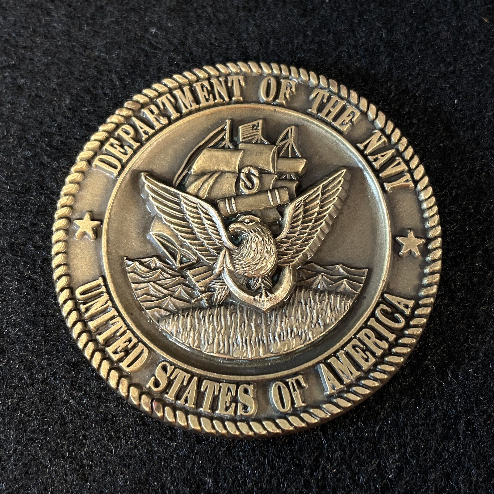 Department Of The Navy 1988 Navy Ball NSGA AUSBURG Bronze Medallion