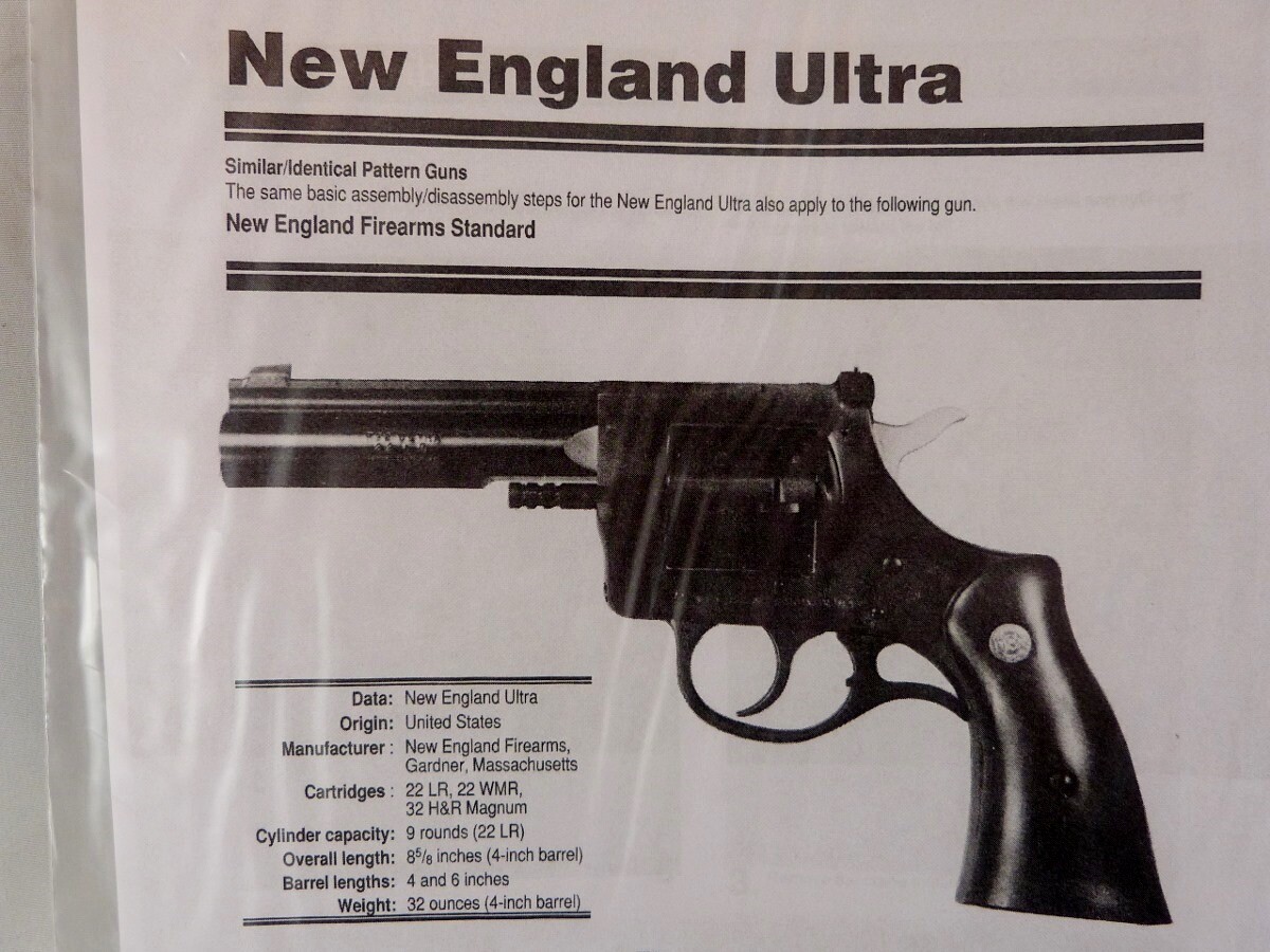 NEW ENGLAND ULTRA HAND GUN BREAK DOWN INSTRUCTION KIT