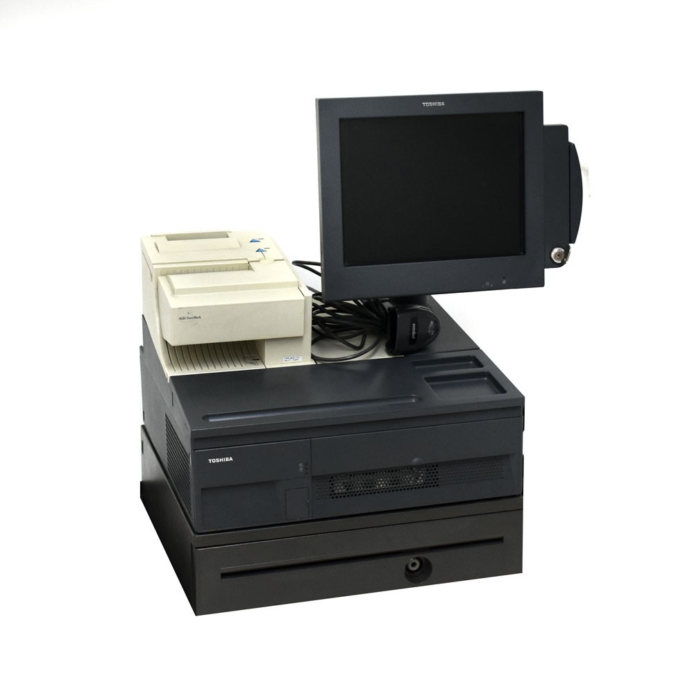 IBM Toshiba 4900-745 SurePOS System w/ 4820-2LG Monitor, 4610 Printer & Extras