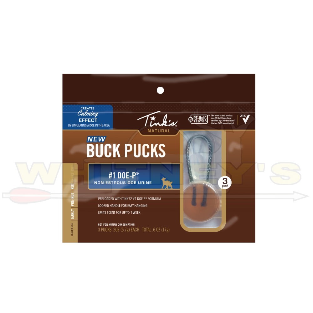 Tink's #1 Doe-P Buck Pucks - 3pk - W6341