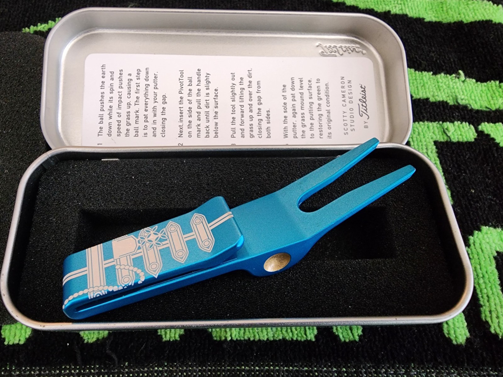 Scotty Cameron Sgt. Scotty Turquoise The Open British Clip Pivot/Divot Tool⛳⛳⛳
