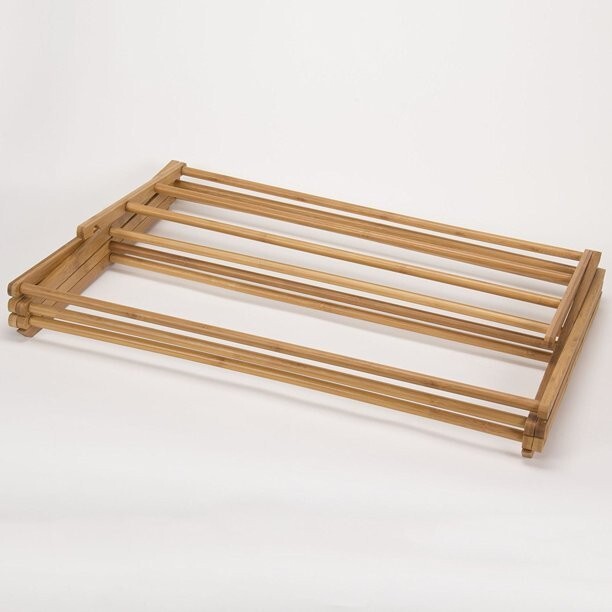 Heavy Duty Wooden Clothes Drying Rack - Bamboo