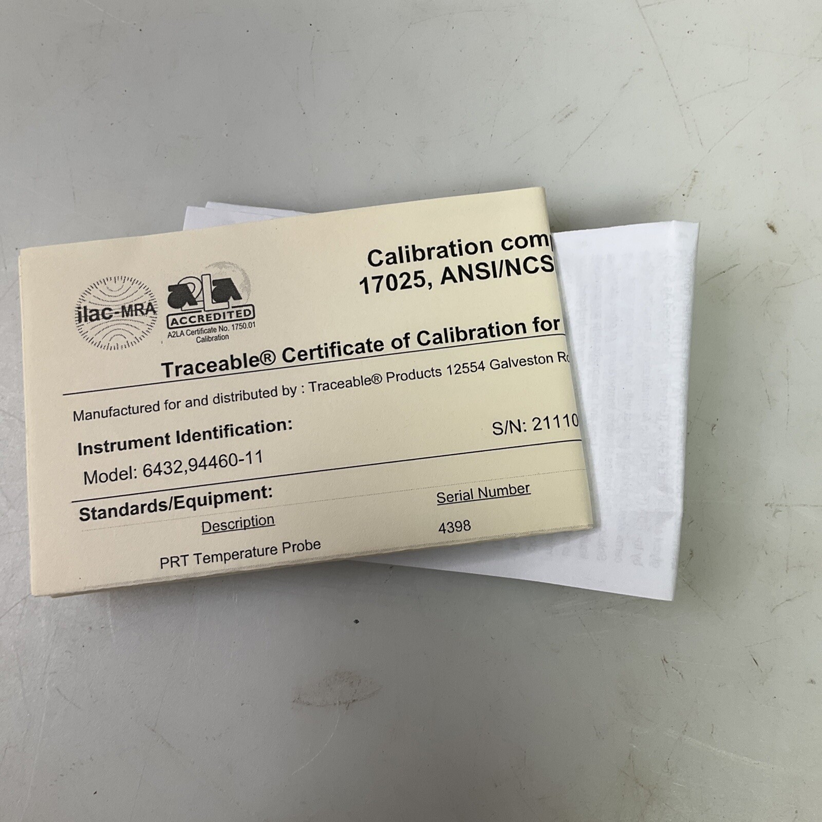 Traceable 94460-11 Excursion-Trac Datalogging Thermometer With Calibration
