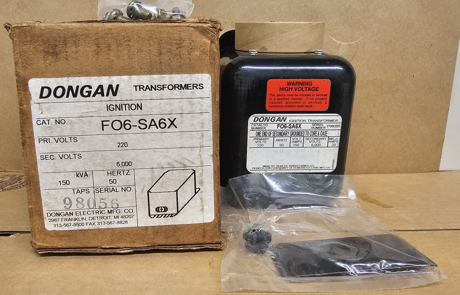 DONGAN FO6-SA6X  Ignition