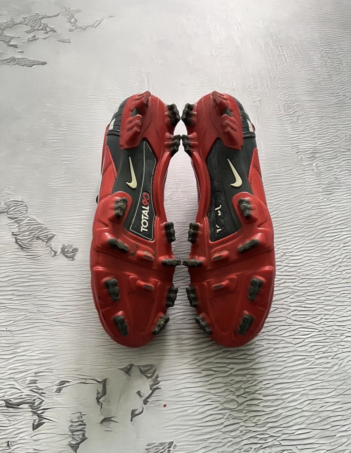 Nike Total 90 Shoot III Vintage Football Soccer Boots Red Size: US 10.5
