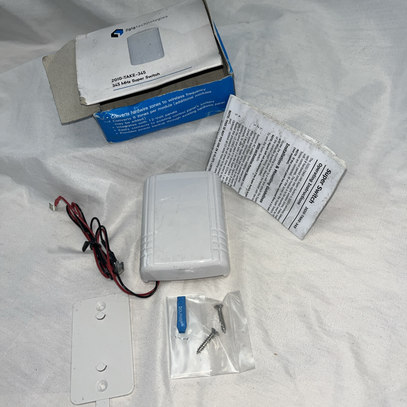 2GIG-TAKE-345 MHz Super Switch Wireless Home Security Takeover Smart Module