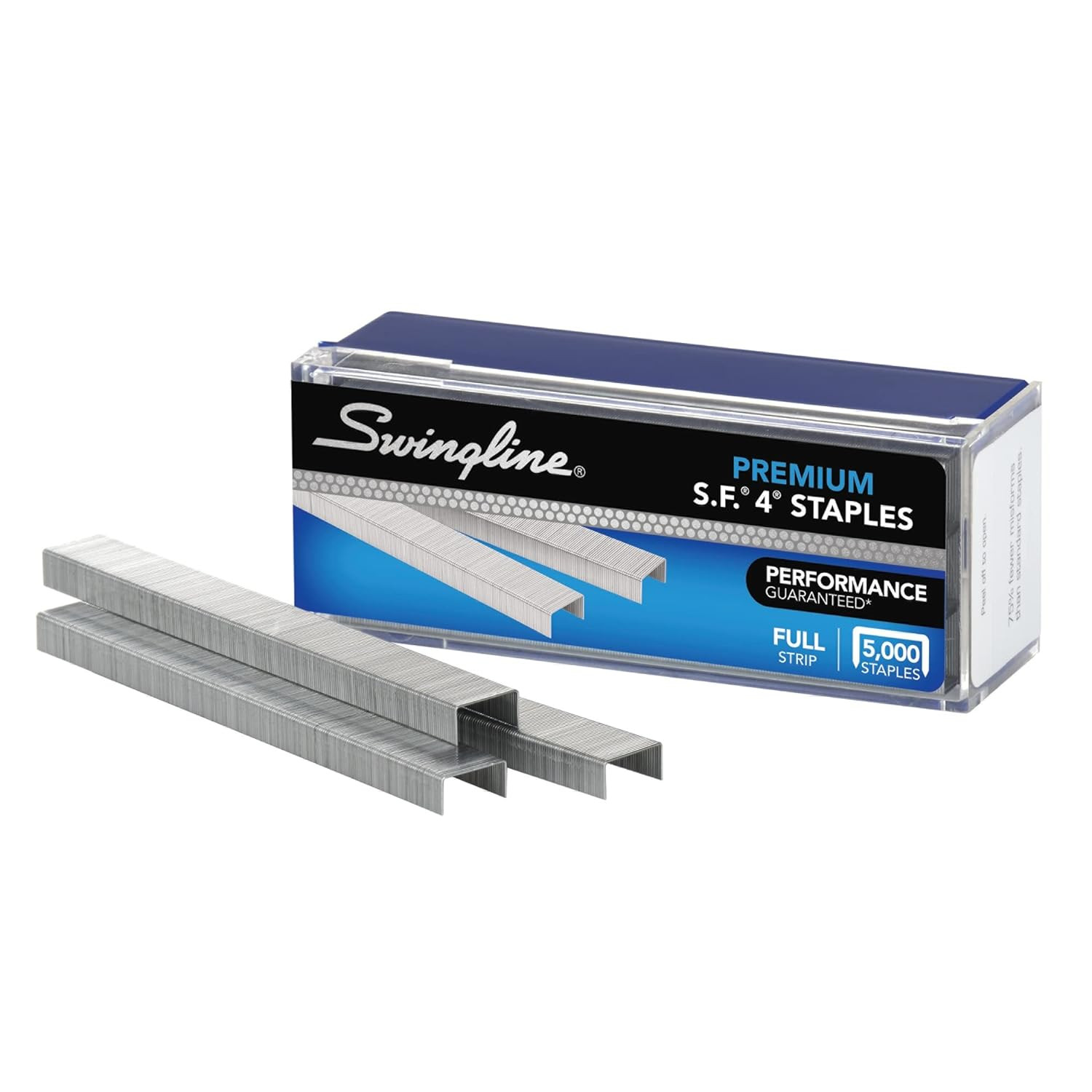 S.F. 4 Premium Staples for Desktop Staplers, 1/4" Length, 210/Strip, 5000/Box (3