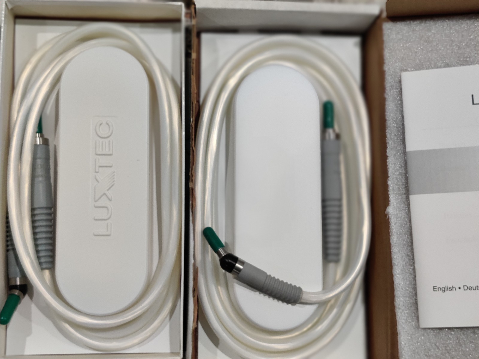LUXTEC FIBROPTIC ENDOSCOPY CABLE  ANGLE END 5.0MMX360CM #A360LUX5.0-45 NEW INBOX
