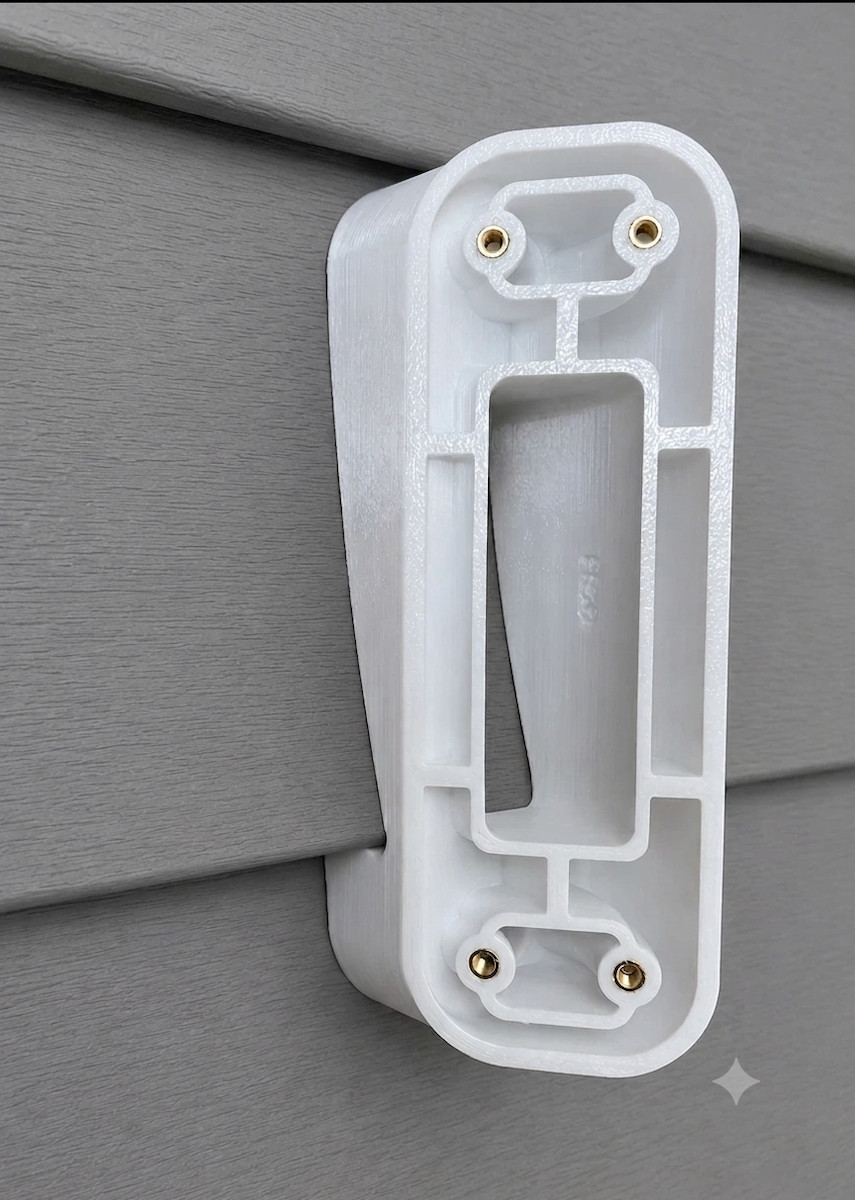 Ecobee Smart Doorbell 4" - 5" Vinyl Siding Mounts (0º to 90º)