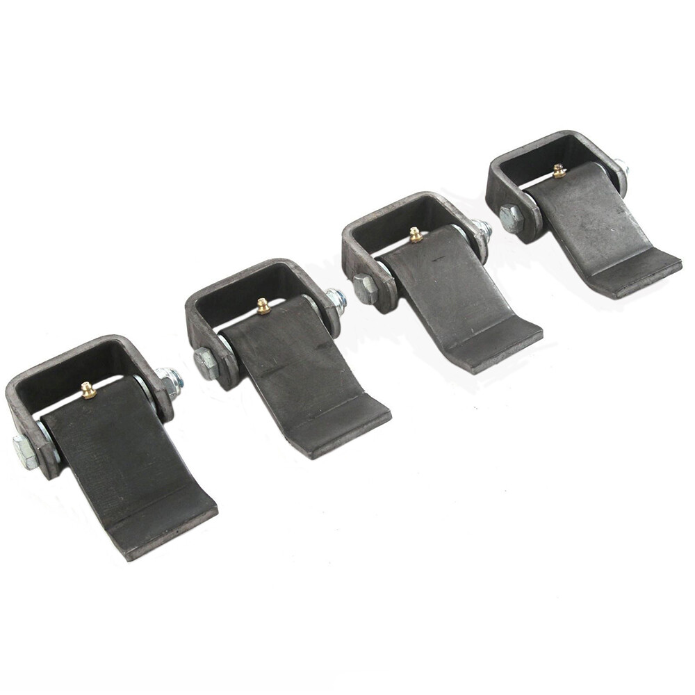 (4) Heavy Duty Door Hinges for Dump Trailer Truck Trailer Strap Style Greaseable