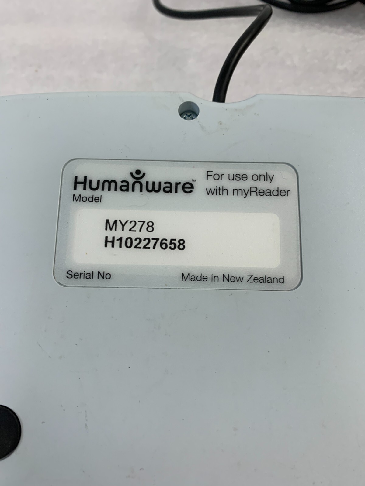 Humanware MY278 myReader 2 for use only with myReader FREE SHIPPING