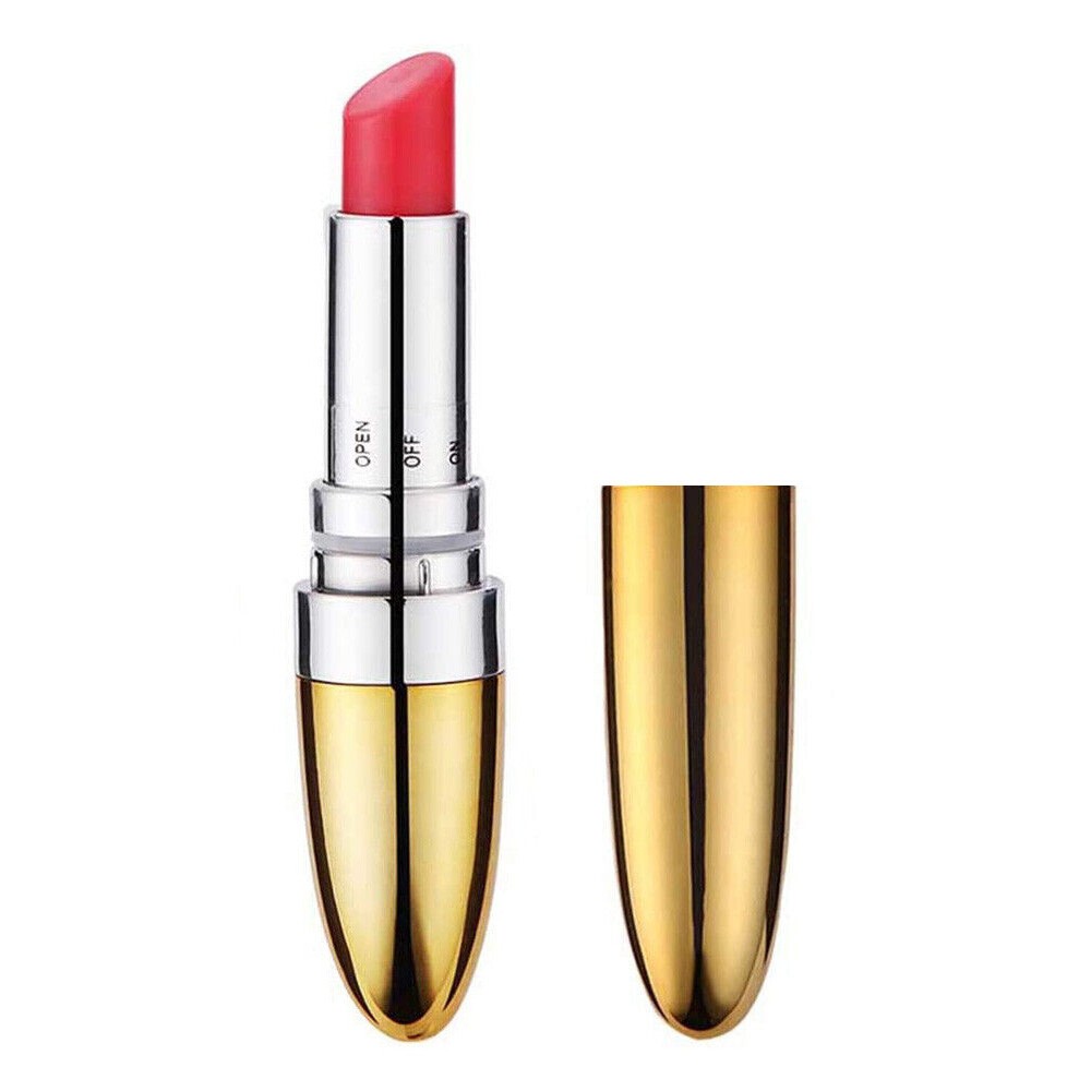 Discreto Metálico Pinta Labio Vibrador Lápiz Labial Estimulador Clítoris