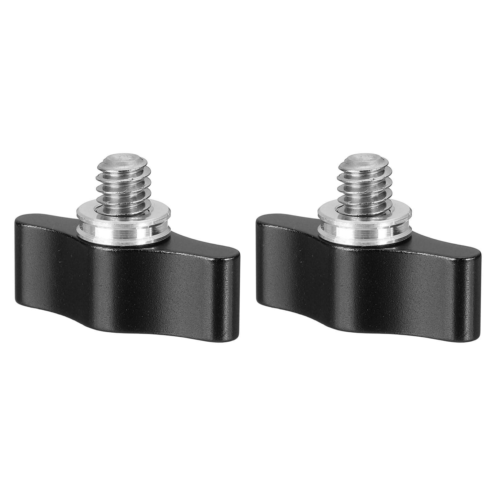 Clamping Screw Knob 1/4" x 0.75", 2Pcs Aluminum Alloy t Shaped Camera Thumb S...