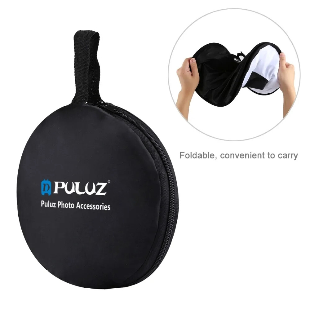 Flash Light Foldable Speedlight 45cm Ring Softbox Round Style Soft box PULUZ