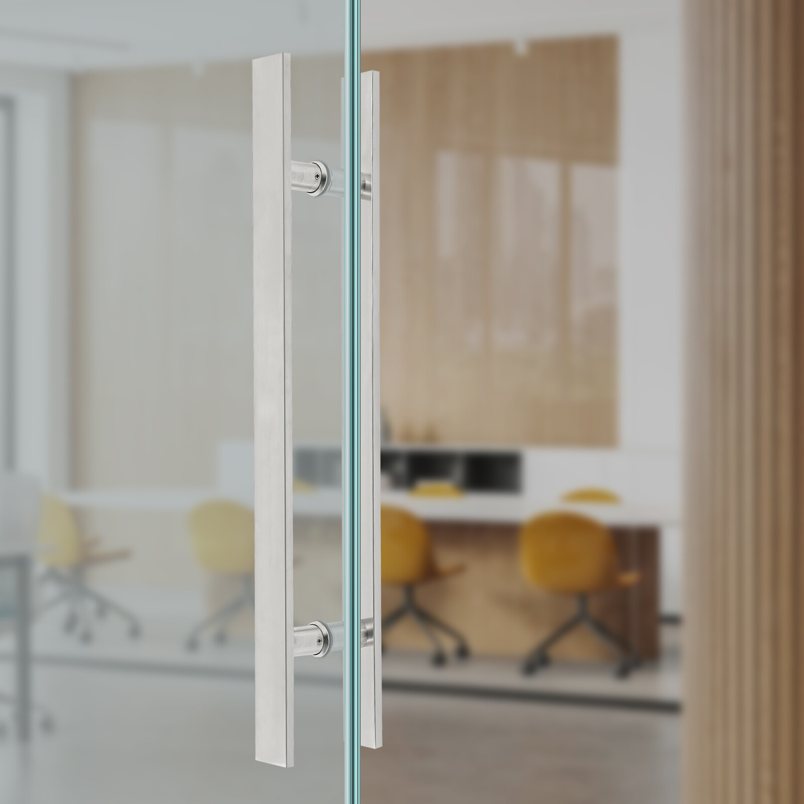 Pull Push Sliding Barn Door Handles Commercial H Shape Pair Door Pull Handle
