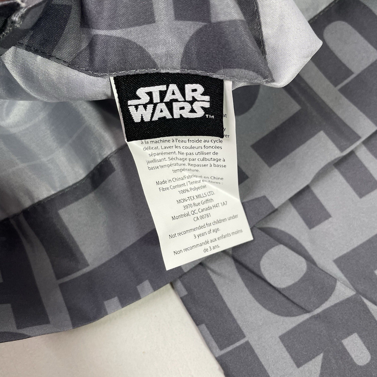 Star Wars Storm Trooper Darth Vader Reversible Pillowcase Black White Gray