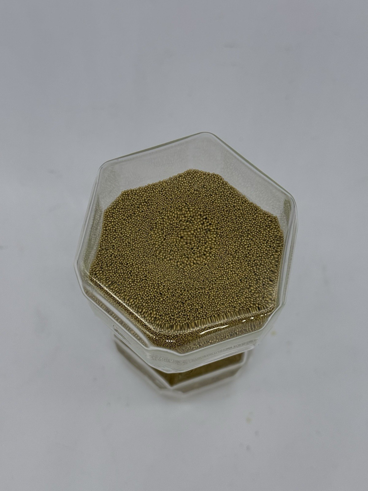 IKEA TILLSYN Decorative Hourglass w/ Gold Tone Micro Beads 100 Second Timer