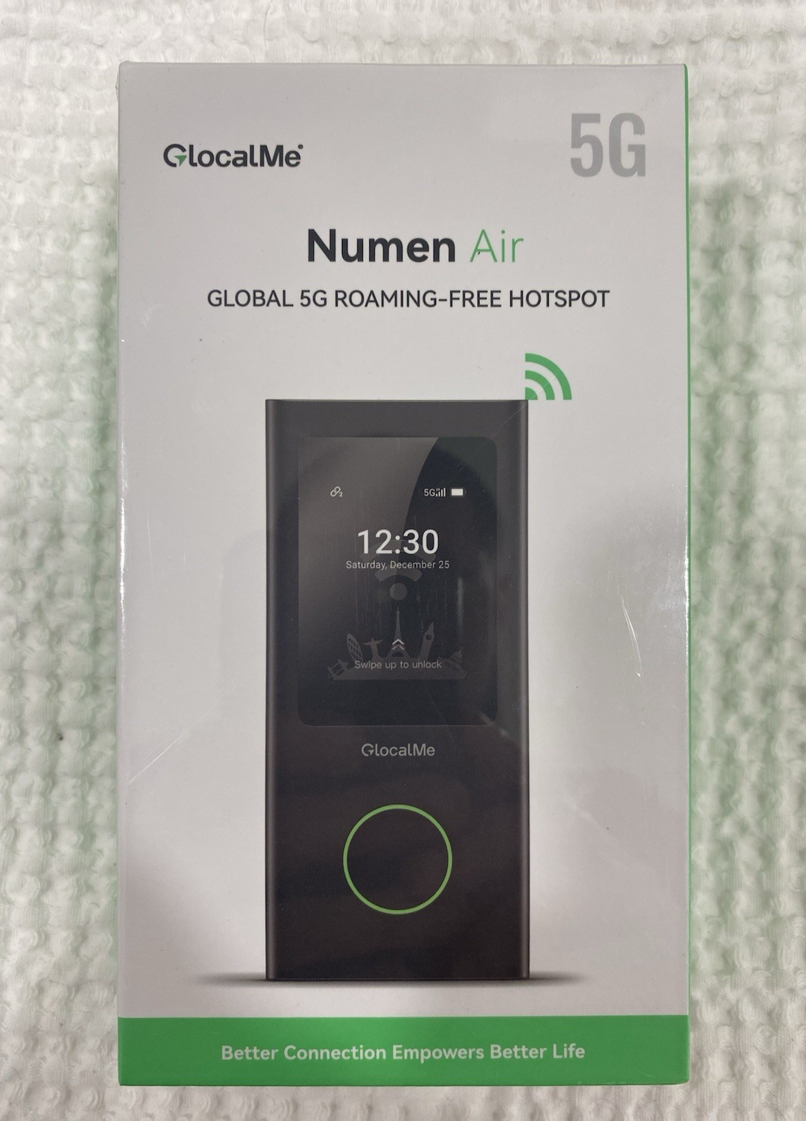 GlocalMe Numen Air 5G Wireless Unlocked Wi-Fi Hotspot Modem Black