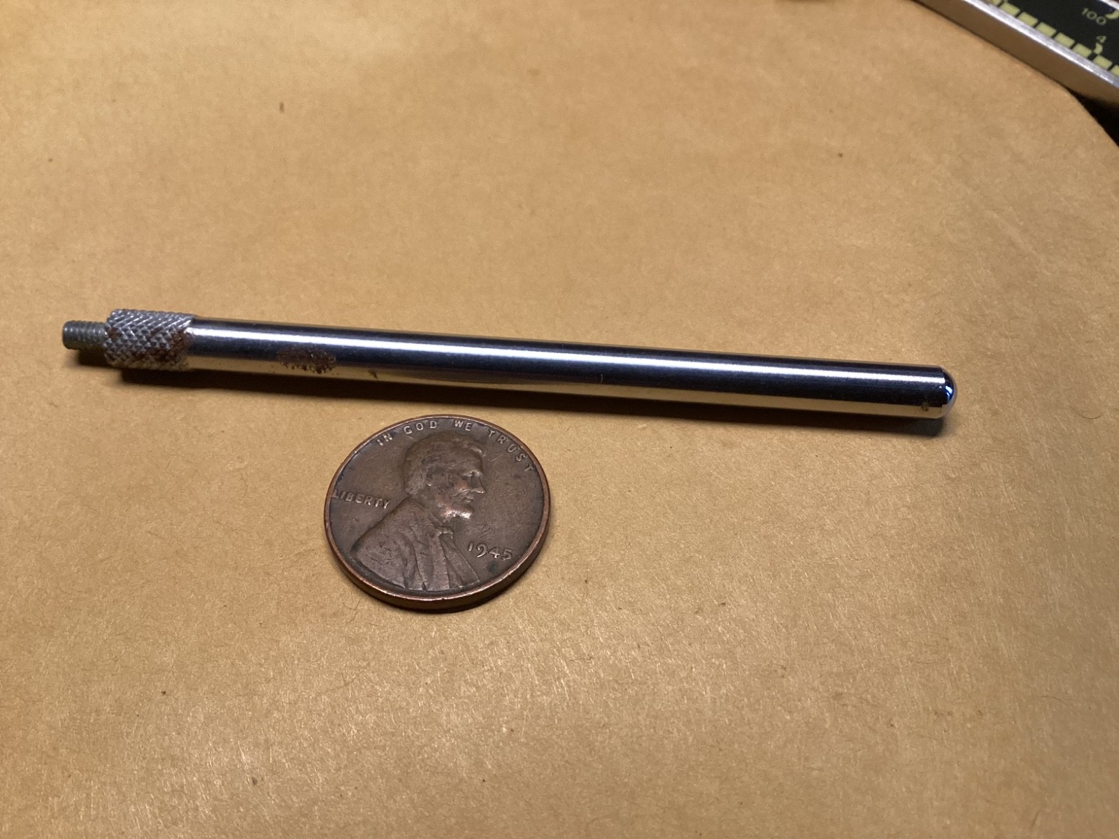 starrett 3 inch long screw in indicator contact tip 6677K chrome finish machine
