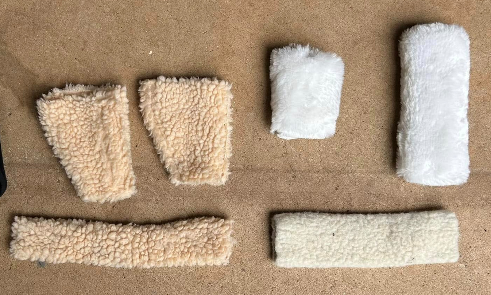 Various Horse Tack Fleece Pieces