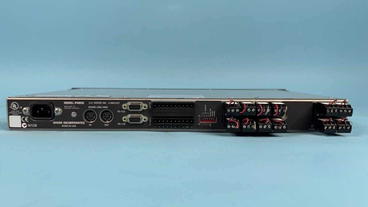 SHURE P4800 SYSTEM PROCESSOR: digital, audio, 4 input, 8 output |010-8871599