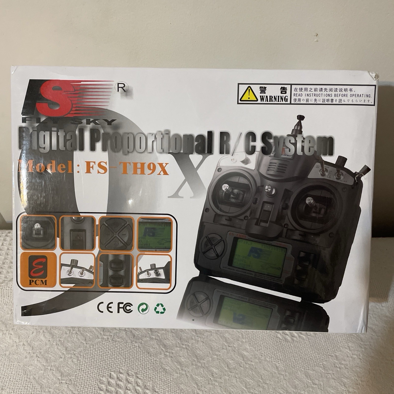 Fly Sky Airplane Drone Controller FS-TH9X PCM1024 Transmitter 2.4GHz *read*