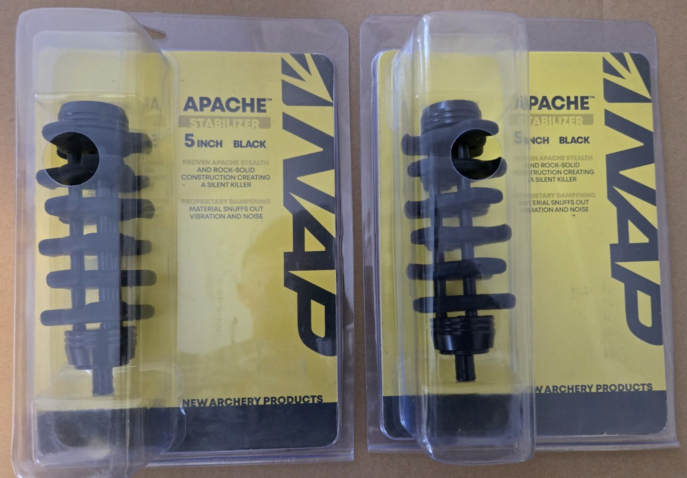 SELLING TWO - NAP Apache 5" Inch Black Stabilizers, #60-775