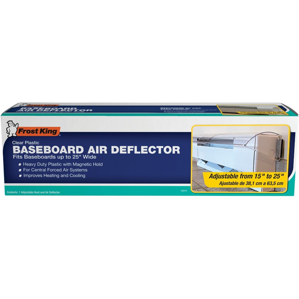 Frost King 15 In. to 25 In. Heat and Air Deflector HD11 Frost King HD11