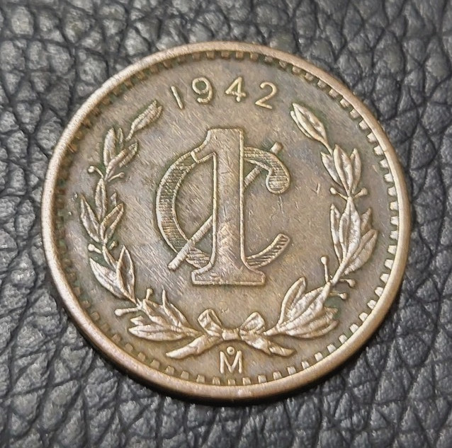 1942 Mexico 1 Centavo Coin