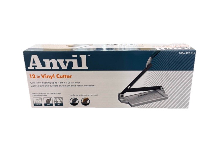 ANVIL 59487 12" LUXURY VINYL TILE (LVT) (VCT) CUTTER, DIE-CAST ALUMINUM BASE