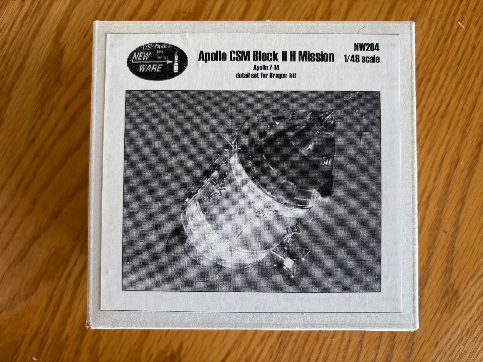 New Ware Models NW204 1/48 Apollo CSM Block II H mission detail set Dragon kit