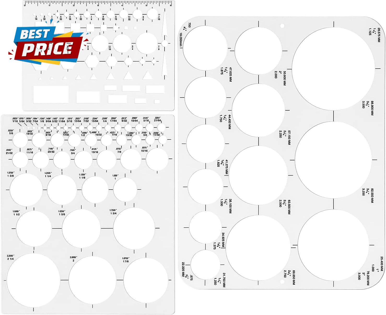 Circle Template Circle round Stencil Templates for Drafting for Office and Schoo