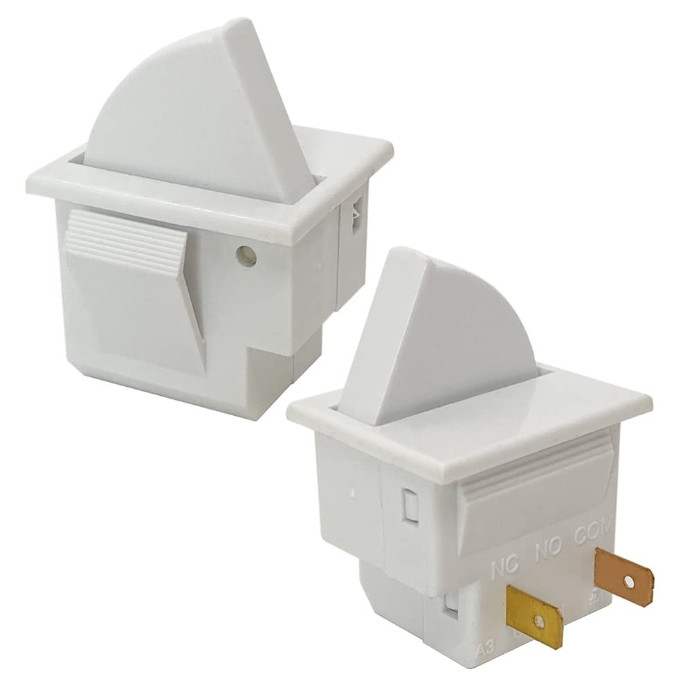 2Pcs Refrigerator Door Light Switch 2 Feet Compatible for GE Whirlpool, Maytag