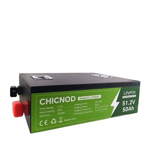 LiFePO4 48V 50Ah Lithium Battery Rechargeable Built-in BMS for Cycle Solar Boat