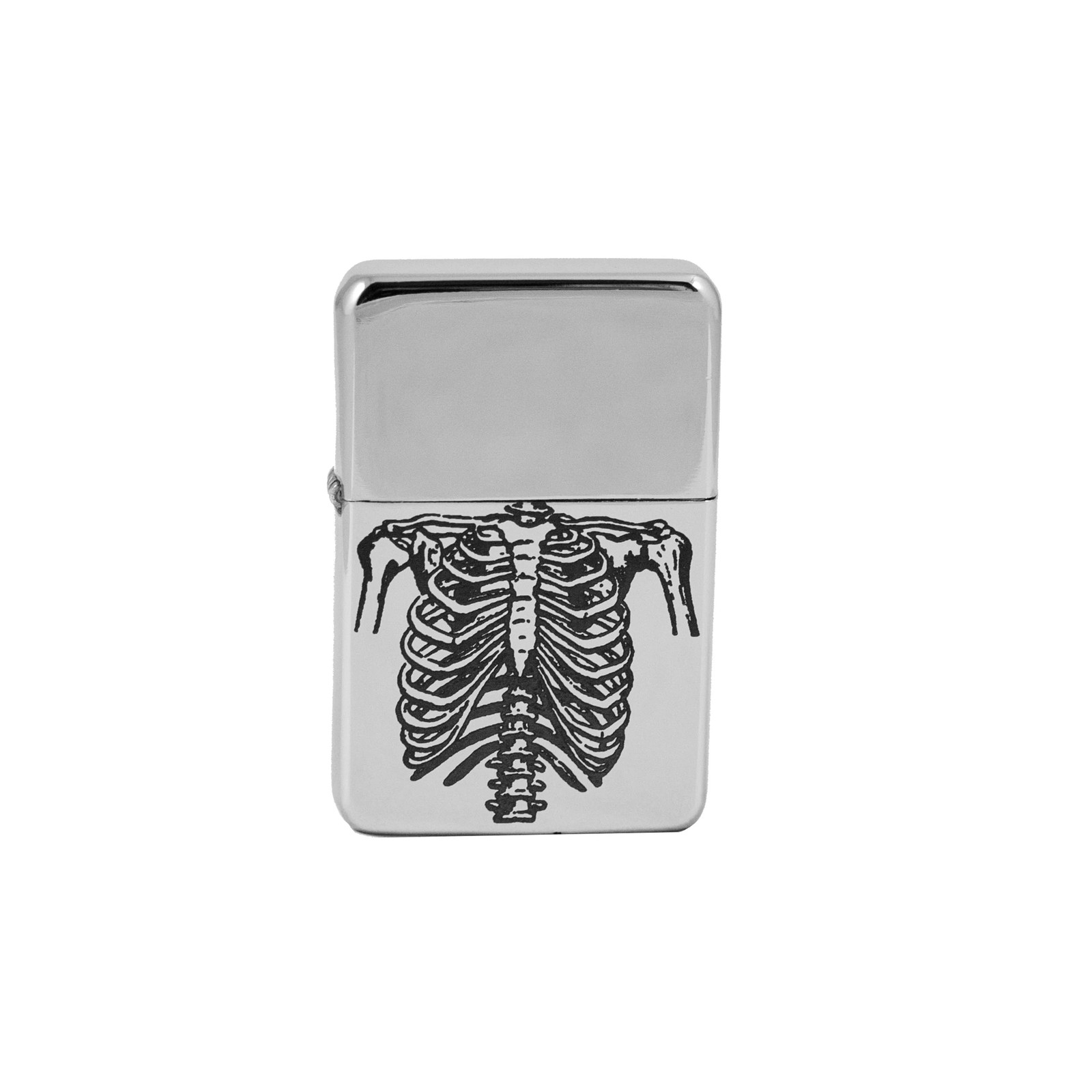 Lighter - Ribs High Polish Chrome