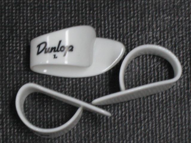 3-Pack of Dunlop 9013L White Thumbpicks Large - Lefty