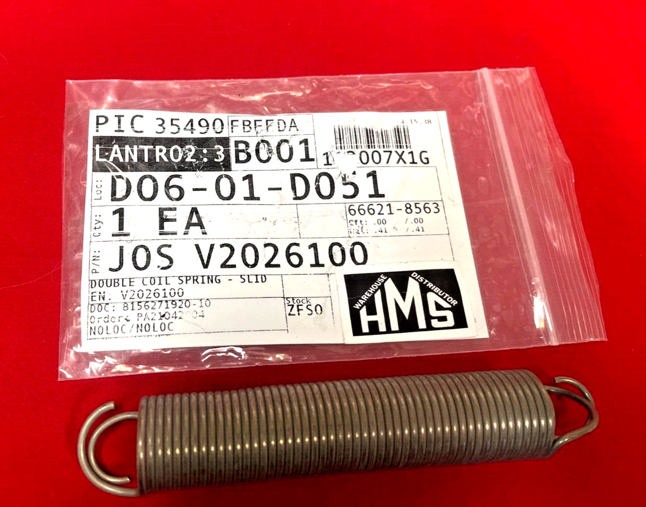 JOS V2026100 JOST FITH WHEEL-DOUBLE COIL JAW  SPRING - SLIDE BRACKET,  V2026100