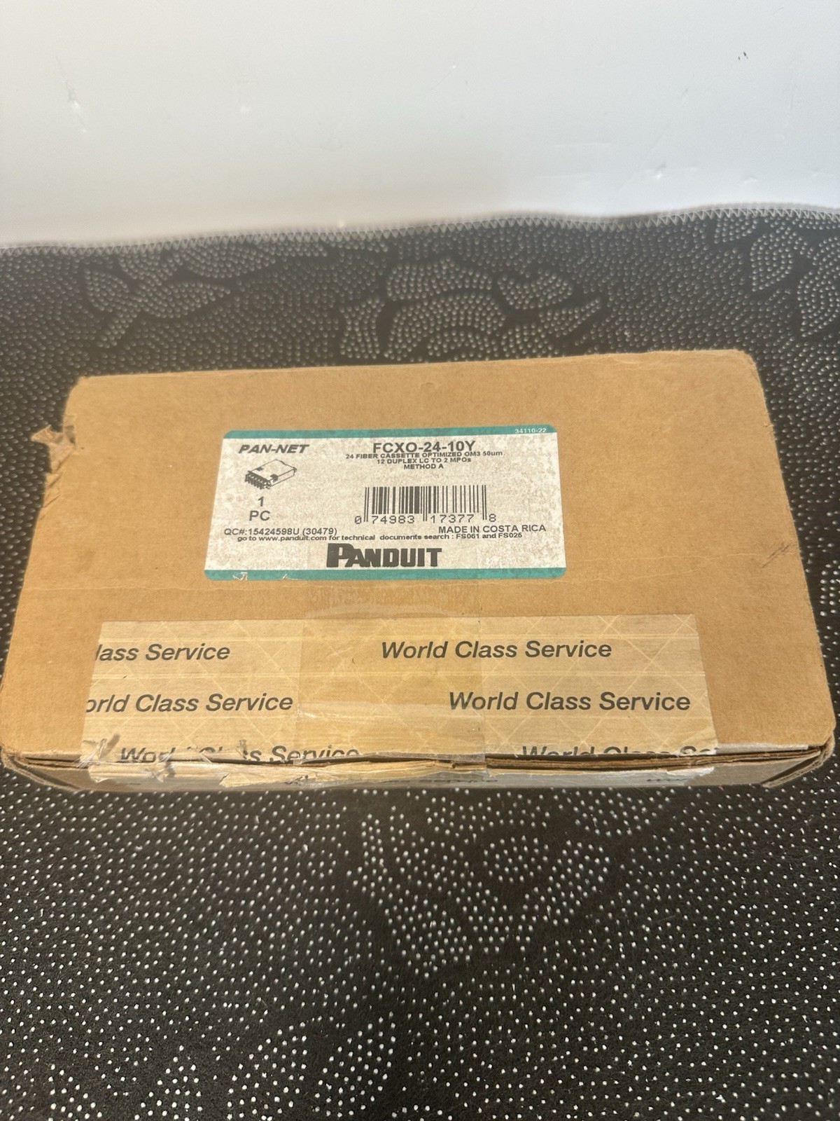 Panduit FCXO-24-10Y OM3 Fiber Cassette 10Gb LC to MTP – Open Box