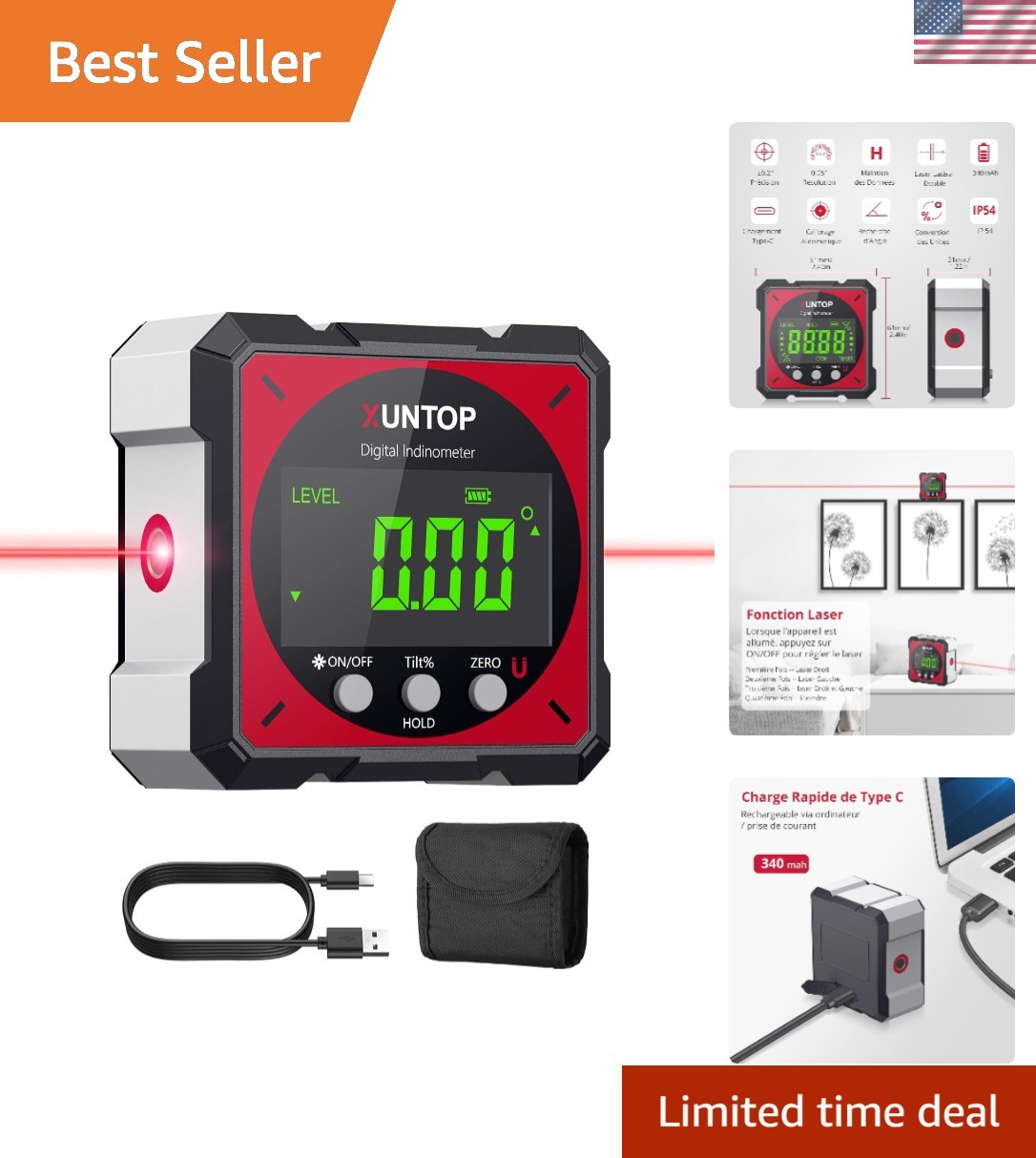 Waterproof Digital Laser Level Box – Accurate Indoor & Outdoor Measurements