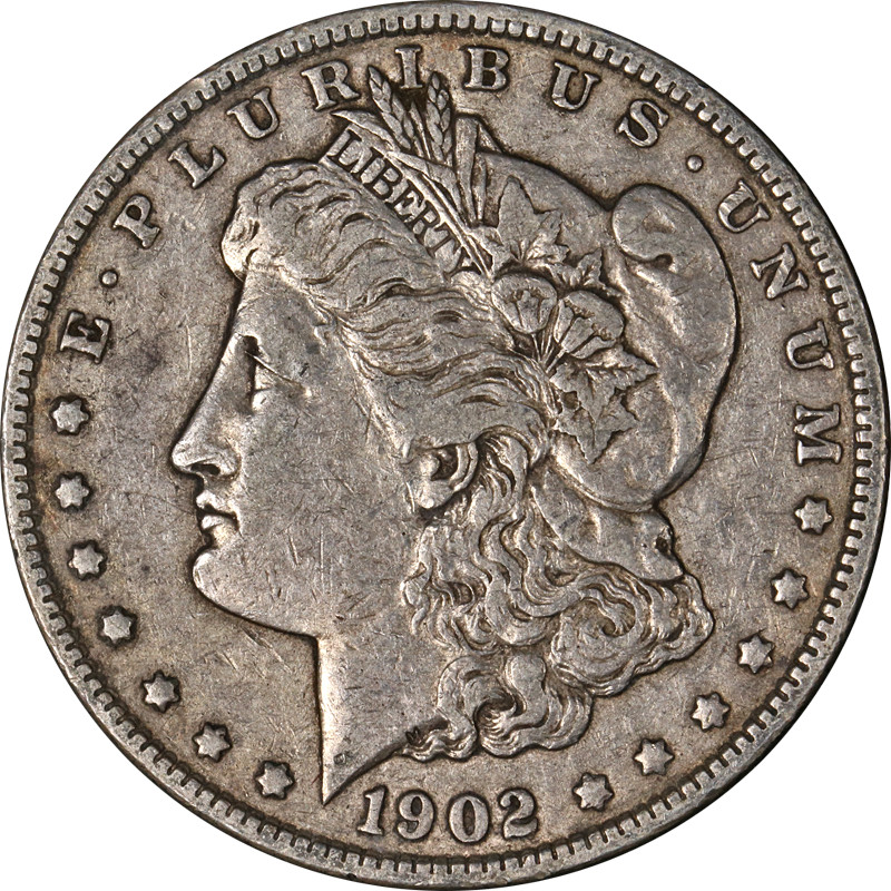 1902-P Morgan Silver Dollar Nicely Circulated - Great Set Builder - STOCK