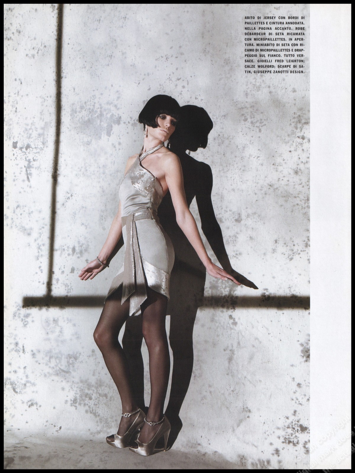 High Heels Zanotti Magazine Print Ad Women Fashion Long Legs shoes 2006-12B