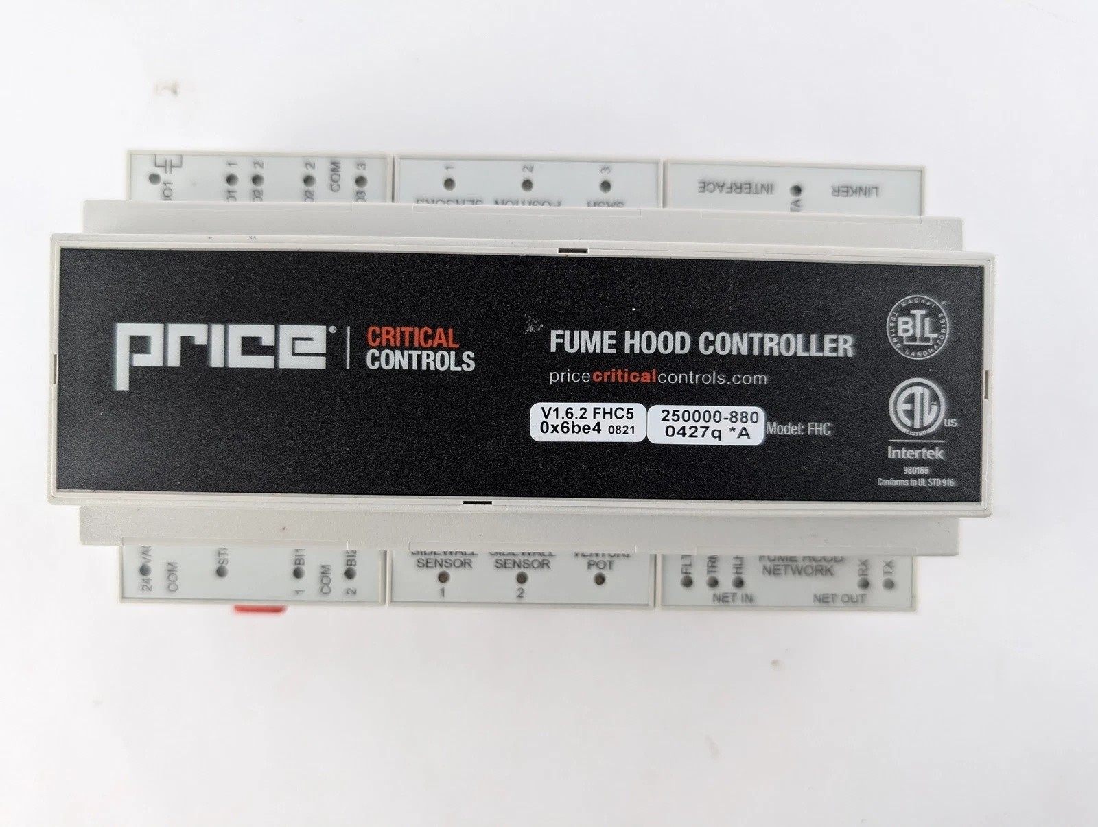 NO TARIFF FREE SHIP Price Critical Controls FHC Fume Hood Controller Working
