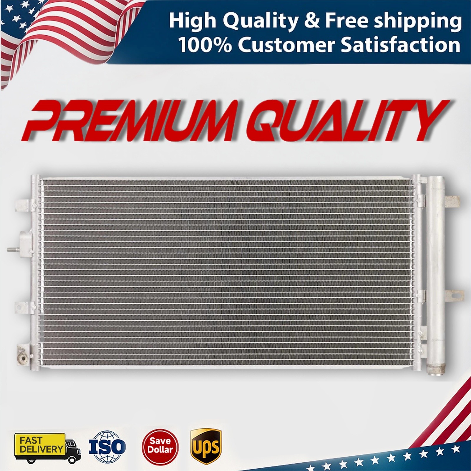 A/C Condenser for Lincoln Continental 2017-20 2.7L 3.0L 30095 7-30095 AUC30095