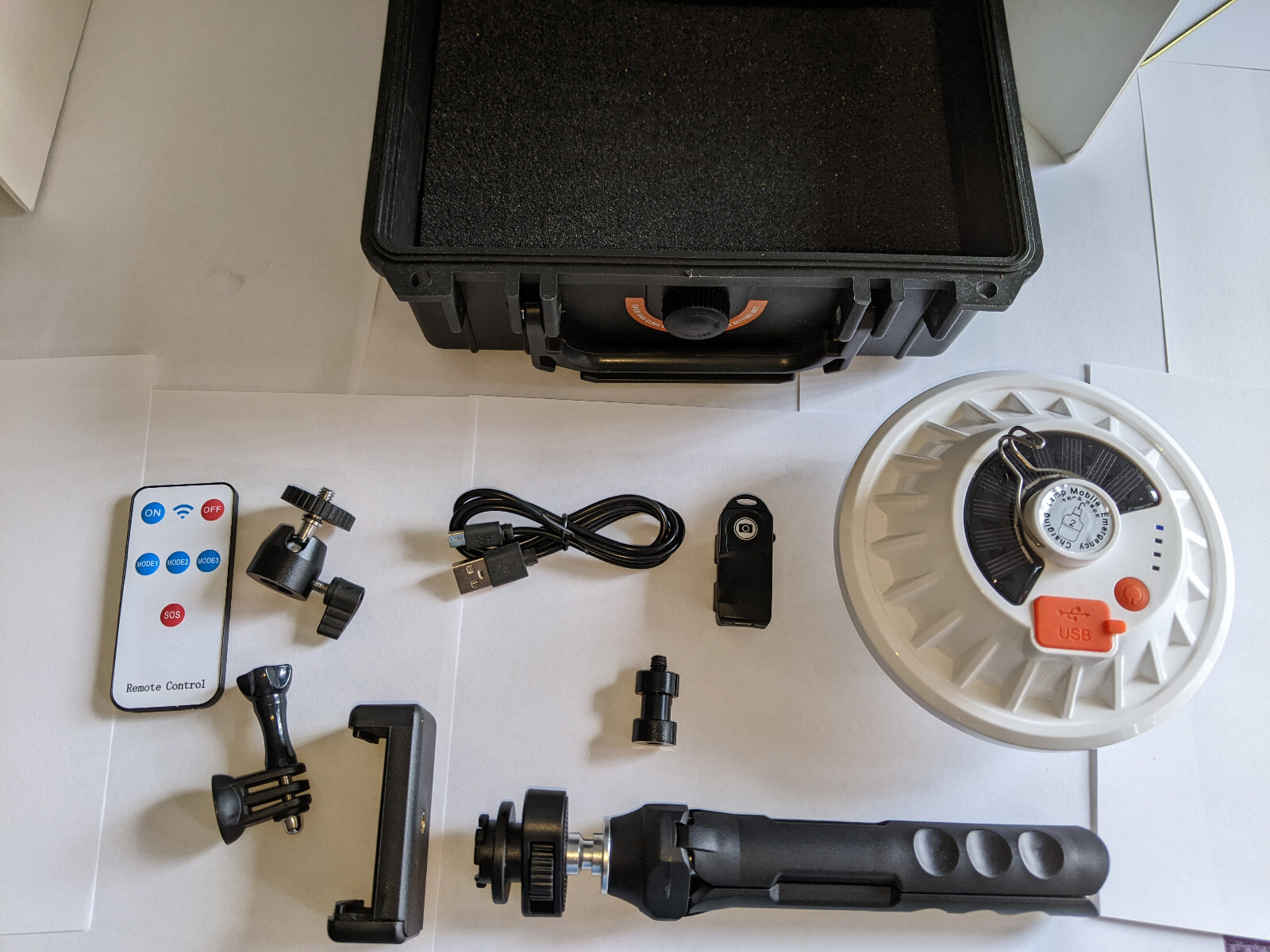 Handi-Light solar rechargeable camp and all purpose light