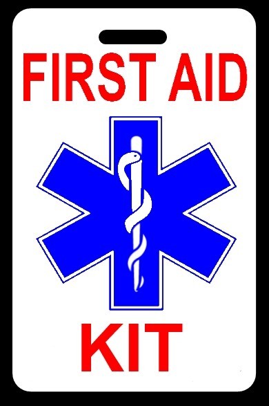 Personalized FIRST AID KIT Luggage/Bag Tag