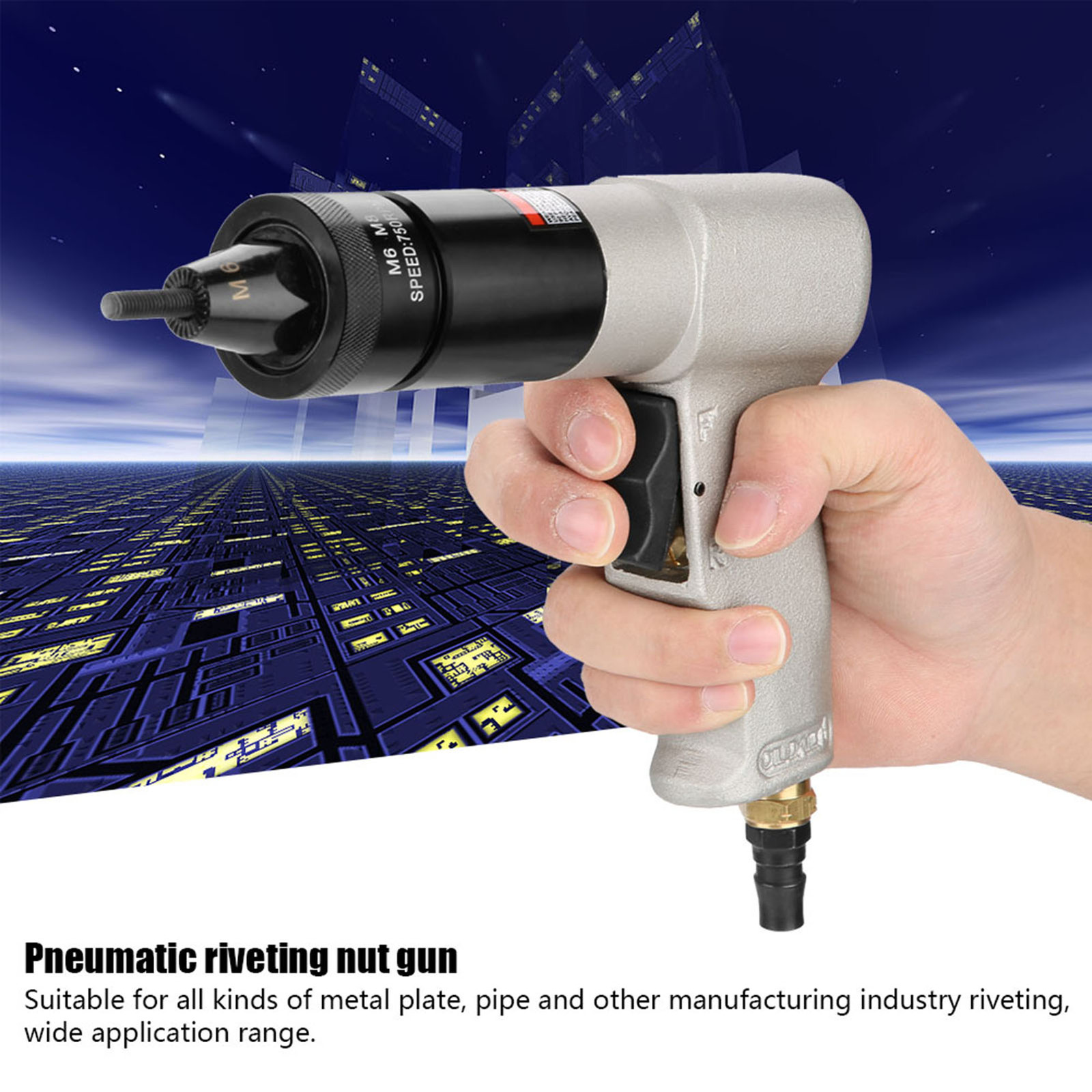 Pneumatic Riveting Pull Nuts Automatic Air Riveter Nut Tools(KP-7322) Part