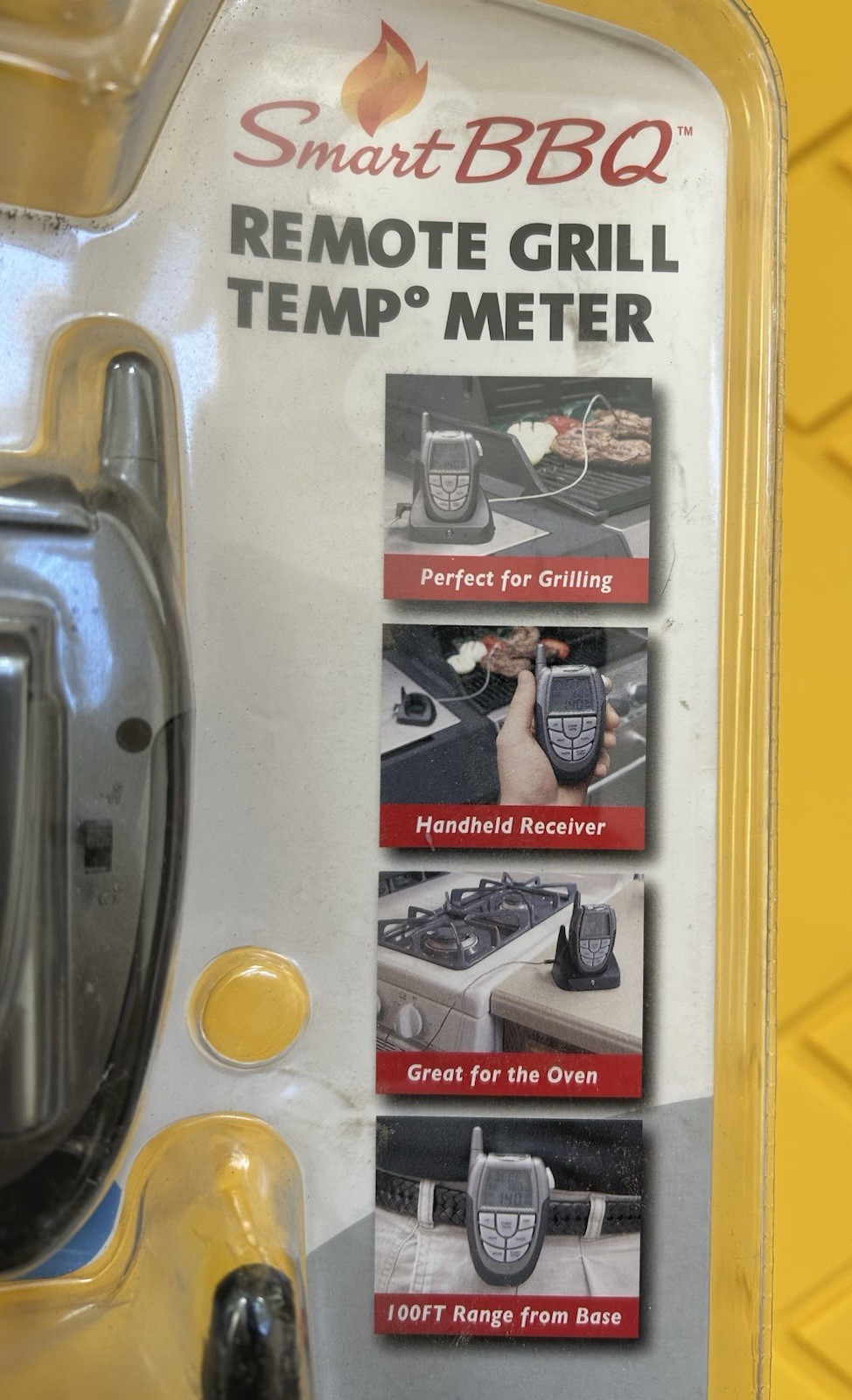NEW Smart BBQ Remote Grill Temperature Meter Programmable with LED Flashlight